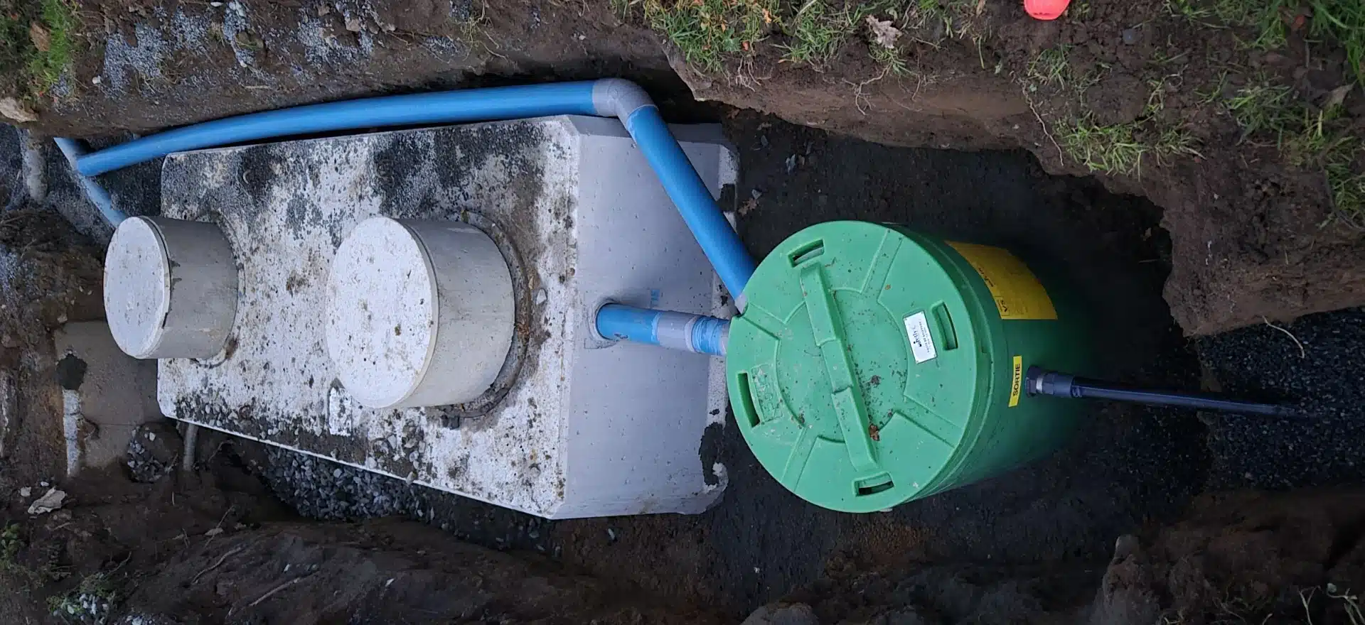 Mise en place d'une cuve récupération d'eau Quimperlé
